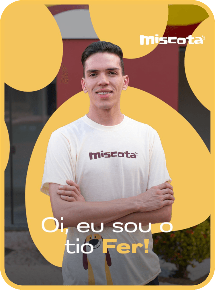 Sou o administrador da Miscota e responsável por relações e  representações comerciais